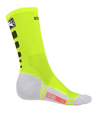 Giordana Cycling Socks Forma Red Tall Cuff Fluo Yellow - stairliftpennsylvania
