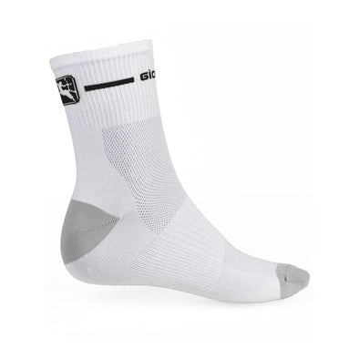 Giordana Trade Mid Sock - White - Black - stairliftpennsylvania