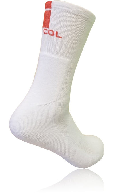 Le Col Cycling Socks White -  Red - stairliftpennsylvania