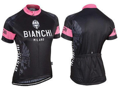 Bianchi Milano Eddi 1 Lady Short Sleeve Jersey - Black - stairliftpennsylvania